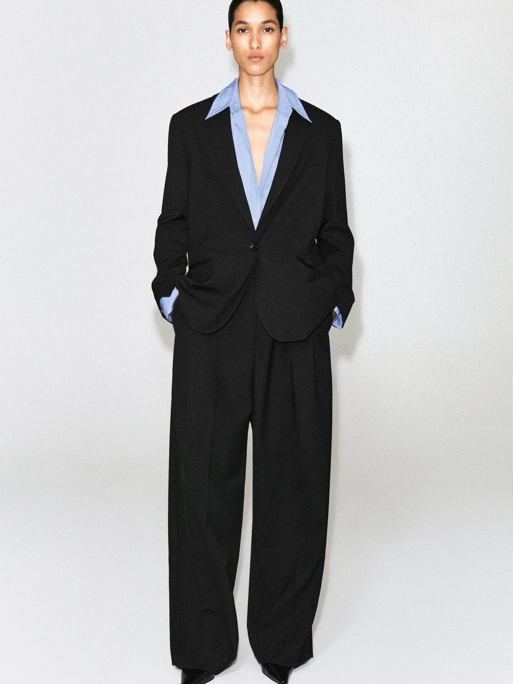 NWT (size 6) COS RELAXED TWILL WIDE-LEG PANTS